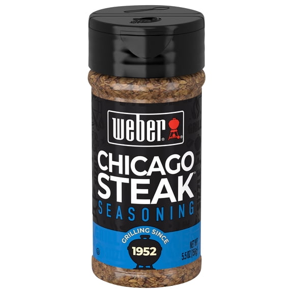 Weber Chicago Steak Seasoning, Gluten Free, 5.5 oz Shaker