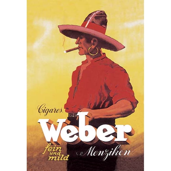 Weber Cigars Museum quality giclee print canvas wrap(20" x 30")