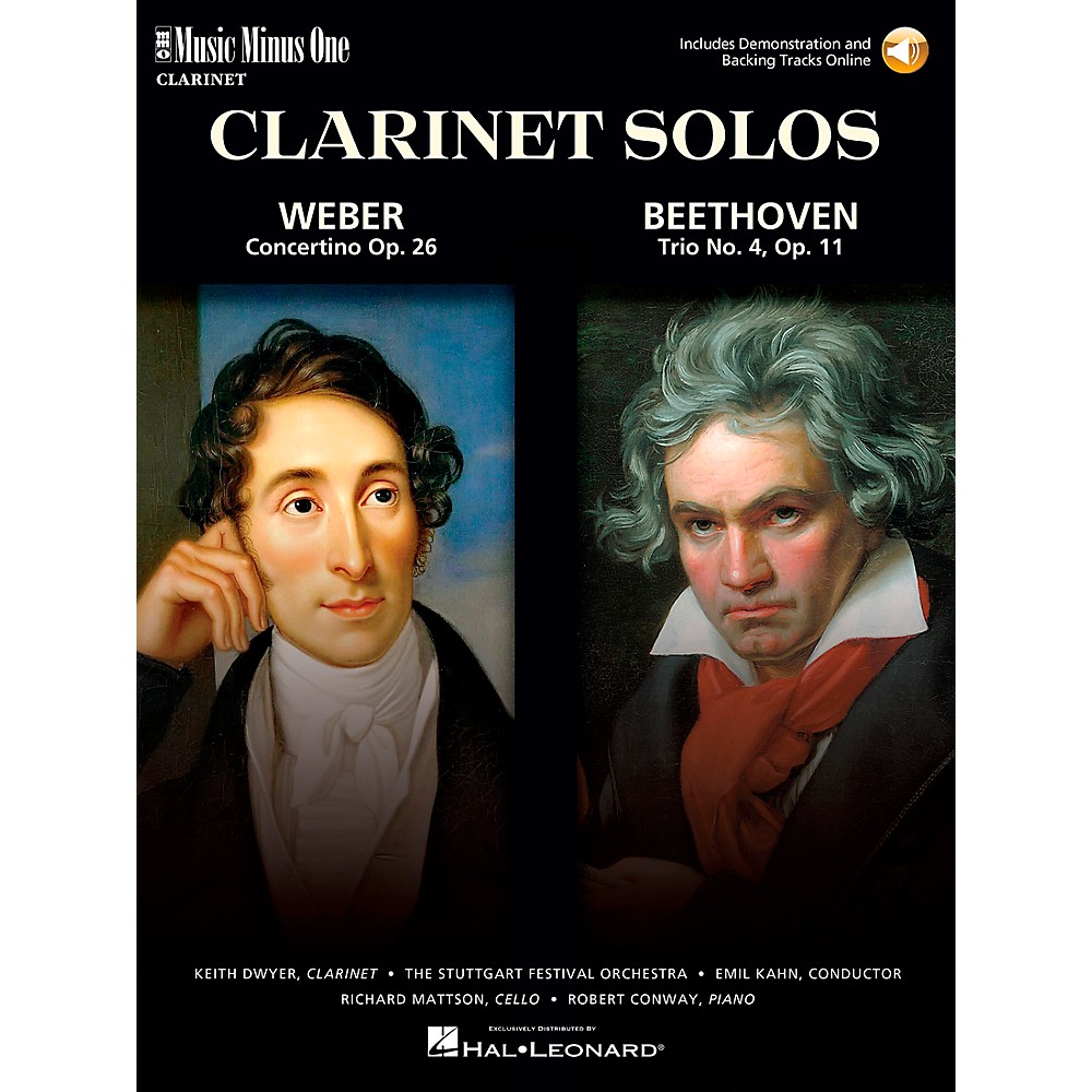 Weber - Concertino Op. 26 & Beethoven - Trio for Piano, Cello & Clarinet, Op. 11: Music Minus One Clarinet (Paperback)
