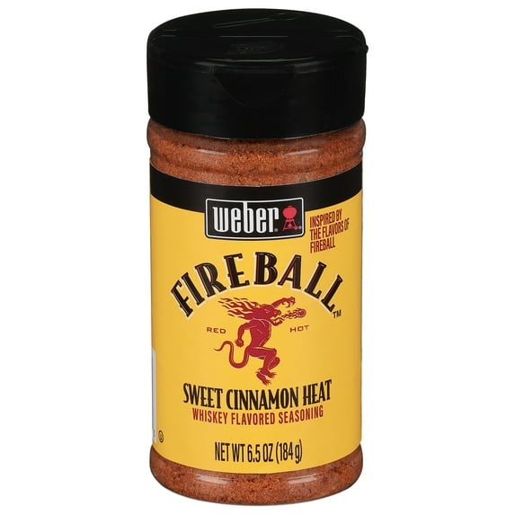 Weber Fireball Sweet Cinnamon Heat Whiskey Flavored Seasoning, 6.5 oz
