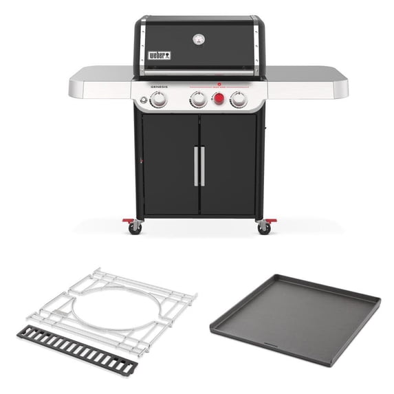 Weber Genesis E-325S With Crafted Frame Kit And Griddle Liquid Propane
