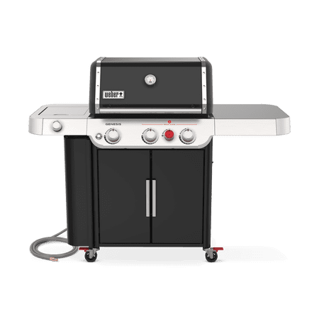 Weber Genesis E-335 3-Burner Natural Gas Grill in Black with Side Burner