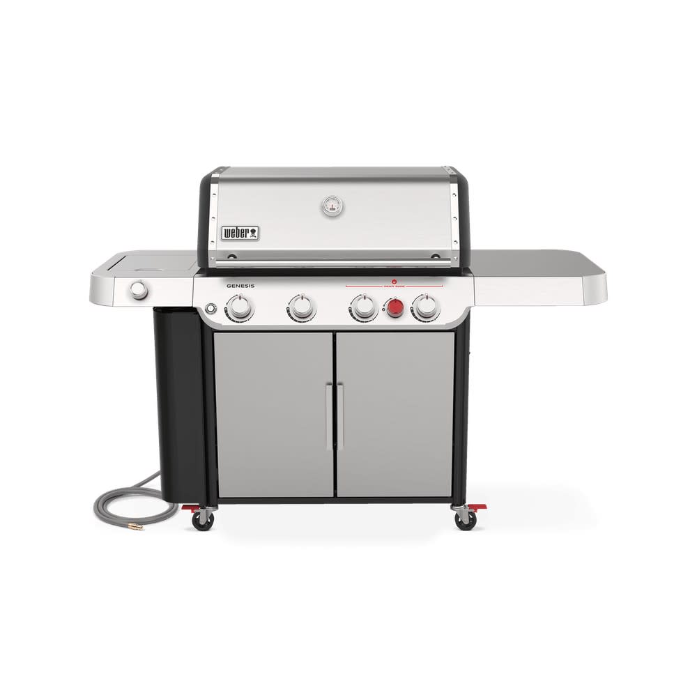 Weber Genesis S-435 4-Burner Natural Gas Grill in Stainless Steel with Side Burner - image 1 of 8