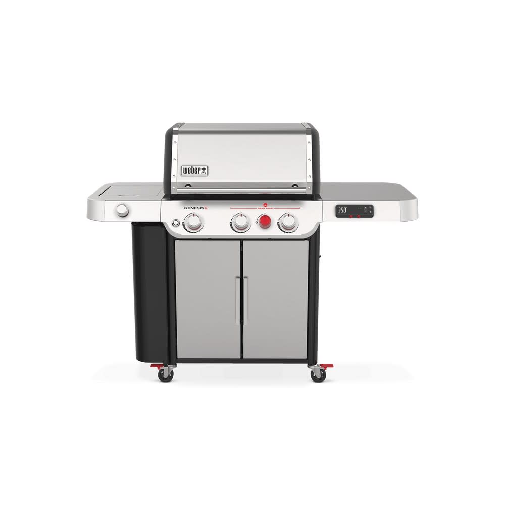 Weber Genesis Smart SX-335 3-Burner Propane Gas Grill in Stainless Steel with Side Burner - image 1 of 8