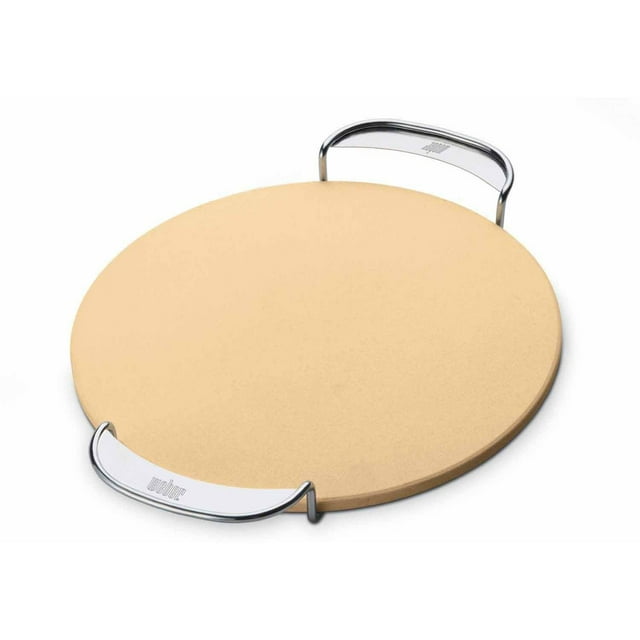 Weber Gourmet BBQ System Pizza Stone with Carry Rack