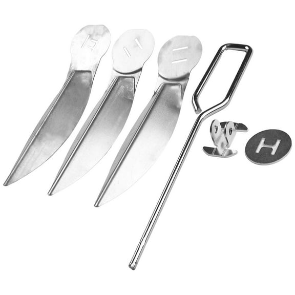 Weber Grill 18.5-Inch Touch Cleaning Kit Replacement Parts 90992 3618 7443 for Charcoal Kettle Grills, 3 Damper Blades One-Touch Lever