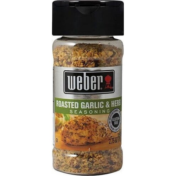 Weber Grill All Natural Roasted Garlic & Herb Seasoning 2.75OZ (PACK OF 3)
