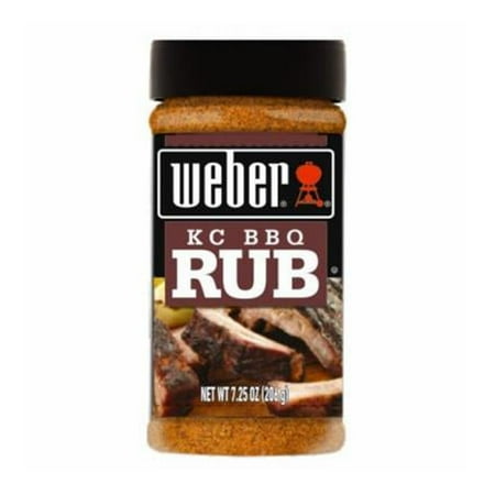 Weber Grill Kansas City BBQ Rub Seasoning, Gluten Free, 7.25 oz