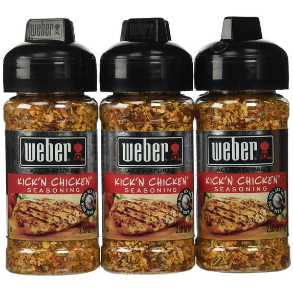 Weber Grill Seasoning Kickn Chicken, 2.5-Ounce (Pack of 6)