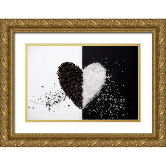 Weber, Kate 18x13 Gold Ornate Wood Framed with Double Matting Museum Art Print Titled - Love