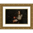 thumbnail image 1 of Weber, Kate 18x13 Gold Ornate Wood Framed with Double Matting Museum Art Print Titled - The Little Match Girl, 1 of 4