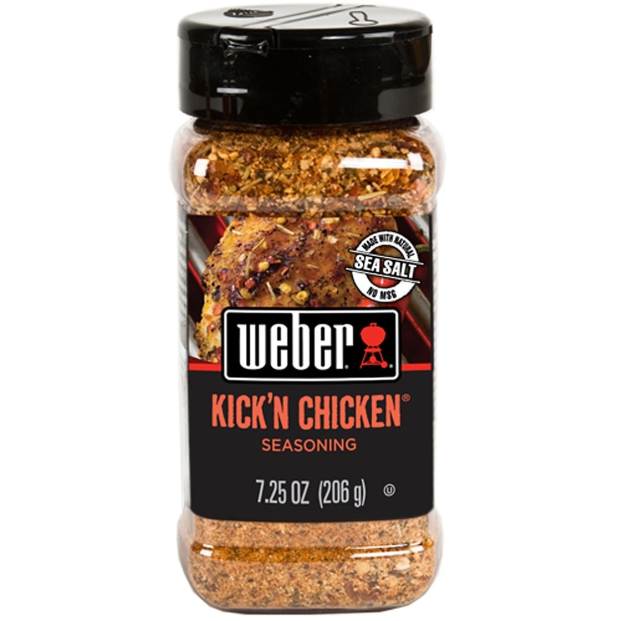 New ! 4 X 7.25 oz Weber Kick's N Chicken Seasoning Gluten Free  Clearance