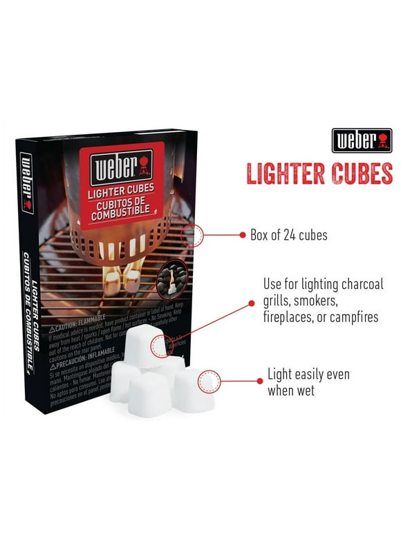 Weber Lighter Cubes, 24 Count Fire Starter