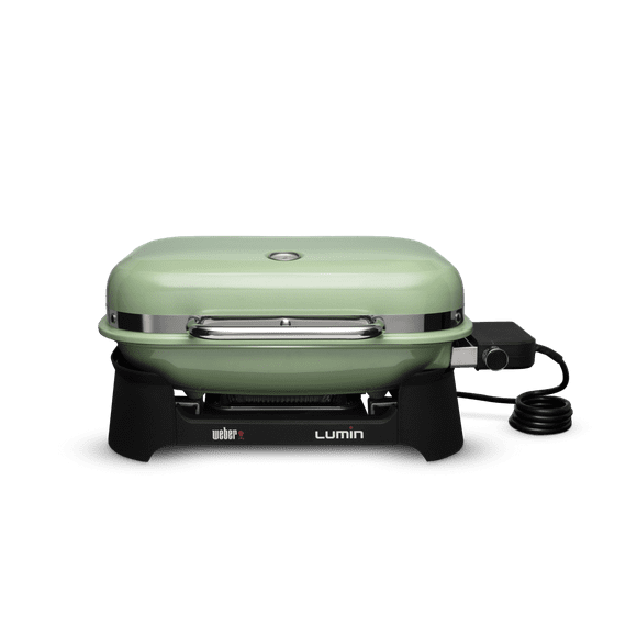Weber Lumin Electric Grill Seafoam Green
