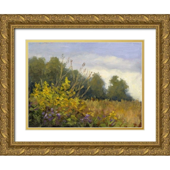 Weber, Mary Jean 18x15 Gold Ornate Wood Framed with Double Matting Museum Art Print Titled - Big Tree Farm