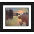 thumbnail image 1 of Weber, Mary Jean 24x20 Black Ornate Wood Framed with Double Matting Museum Art Print Titled - Evening Wetlands, 1 of 4