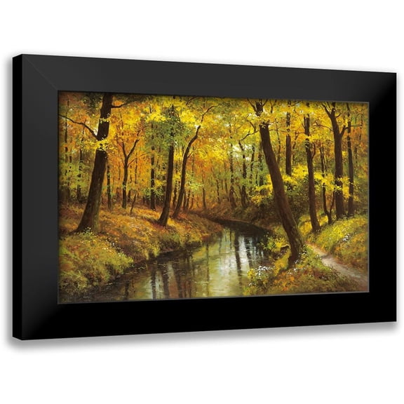 Weber, Max 14x10 Black Modern Framed Museum Art Print Titled - REFLECTIONS OF SUMMER