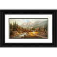 thumbnail image 1 of Weber, Max 24x14 Black Ornate Wood Framed with Double Matting Museum Art Print Titled - WILDER KAISER, 1 of 4