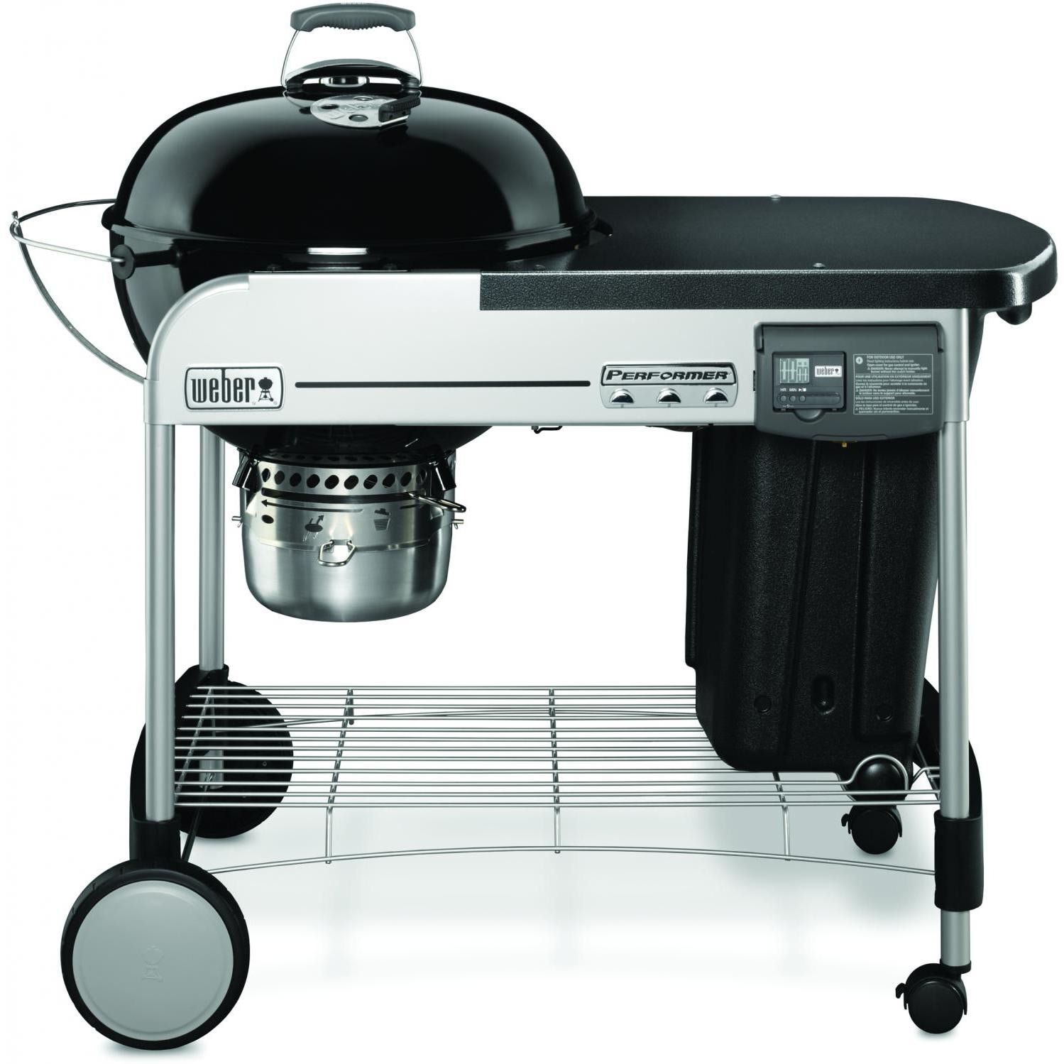 Weber Performer Deluxe 22-Inch Freestanding Charcoal Grill With Touch-N-Go Ignition - Black - 15501001 - image 1 of 7