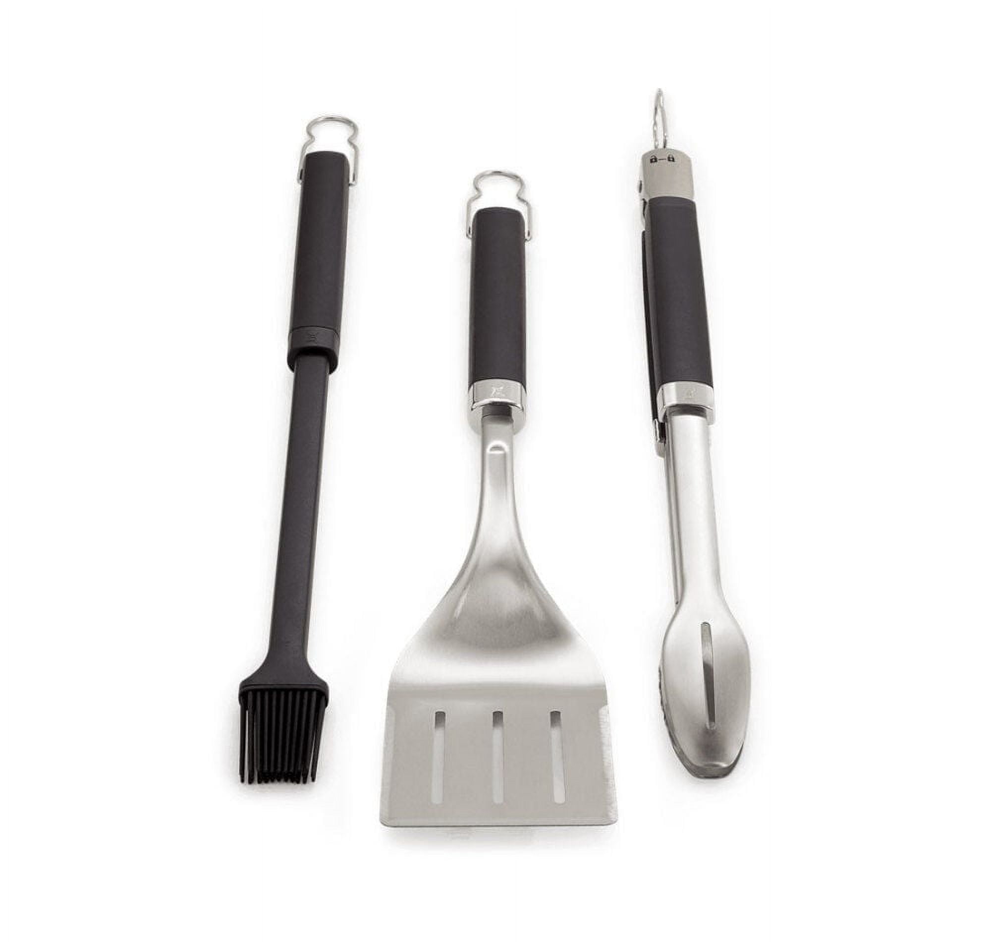 Weber Precision 3-Piece Stainless Steel Grill Tool Set