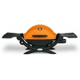 thumbnail image 1 of Weber Q 1200 Portable Single Burner Propane Gas Grill, Orange, 1 of 8
