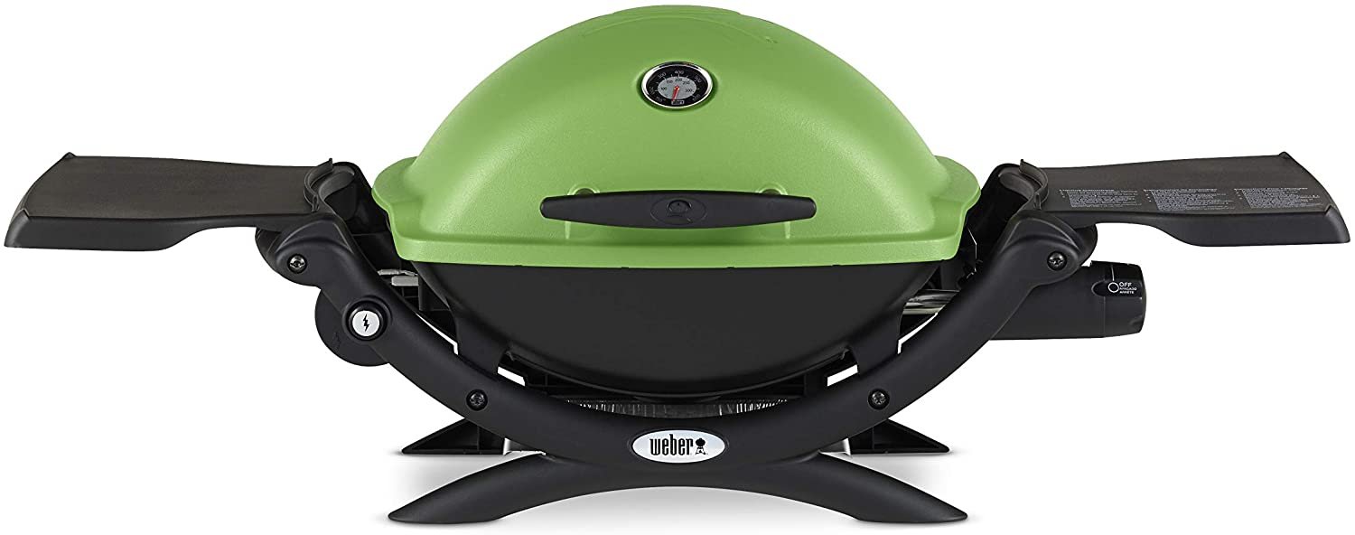 Weber Q-1200 Green LP Gas Grill, 51070001 - image 1 of 14
