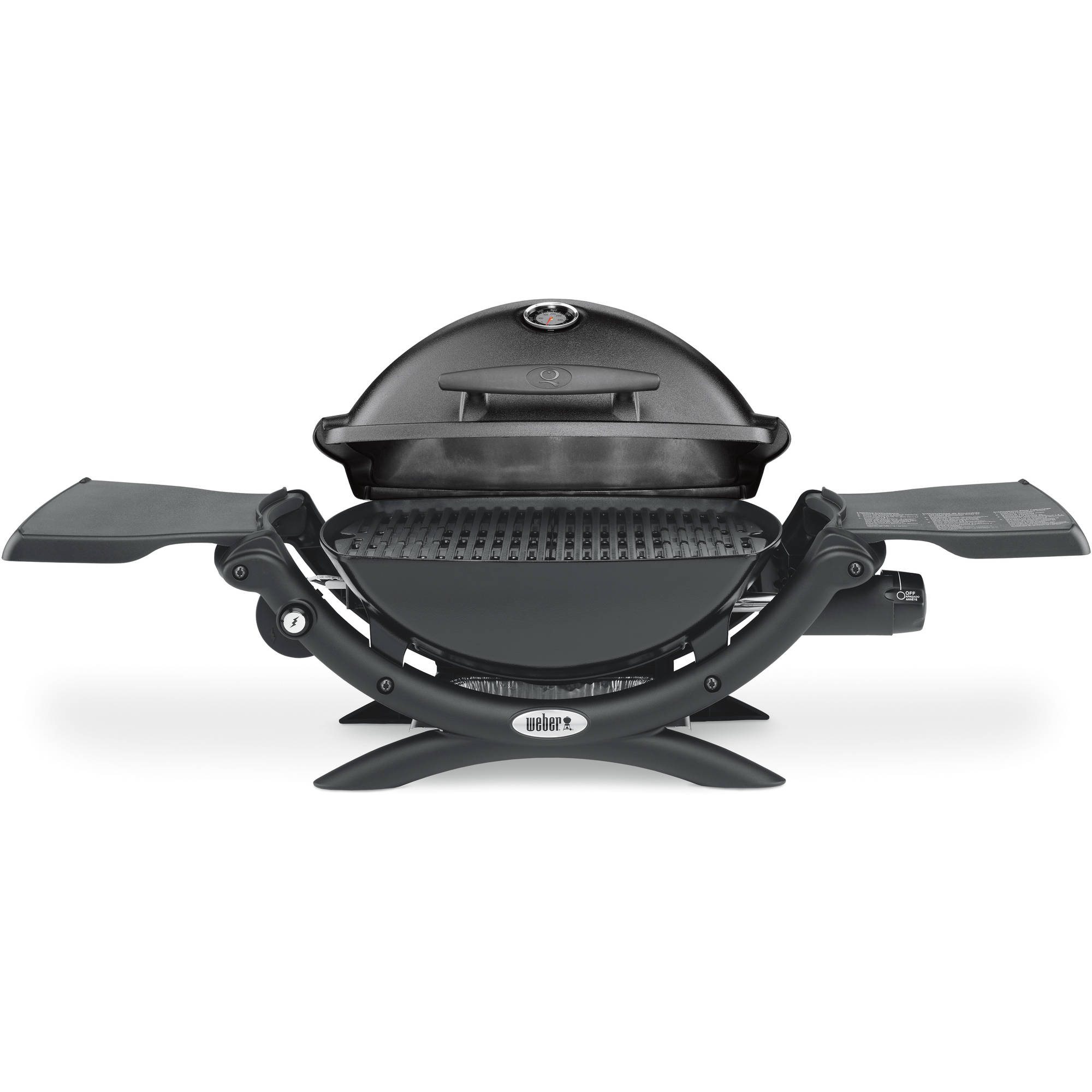 Weber Q 1200 Portable Gas Grill, Black - image 1 of 8