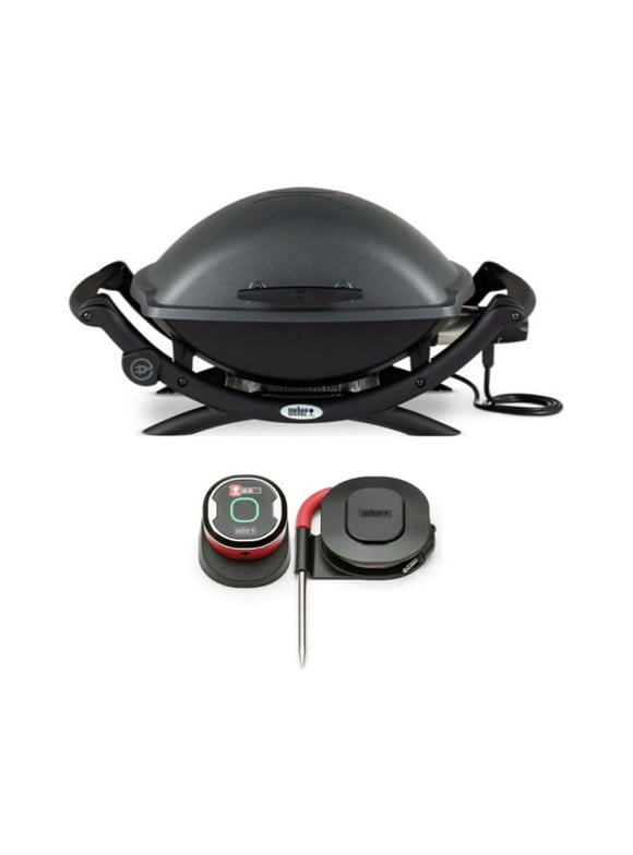 Weber Q 2400 Electric Grill (Black) with Magnetic Thermometer