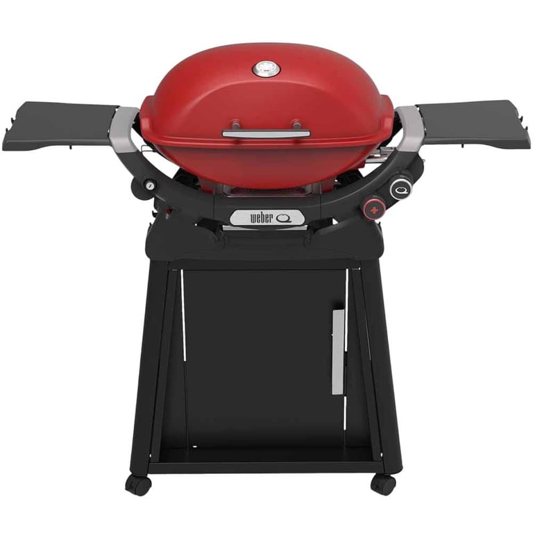 Weber Q2800N+ Gas Grill (Liquid Propane) With Stand Bundle, Flame
