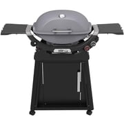 Weber Q2800N+ Gas Grill Liquid Propane With Stand Bundle, Smoke Grey