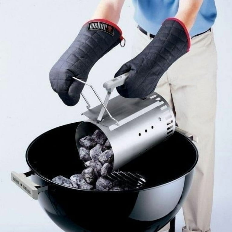 Weber Rapidfire BBQ Charcoal Grill Chimney Starter for Quick Flame