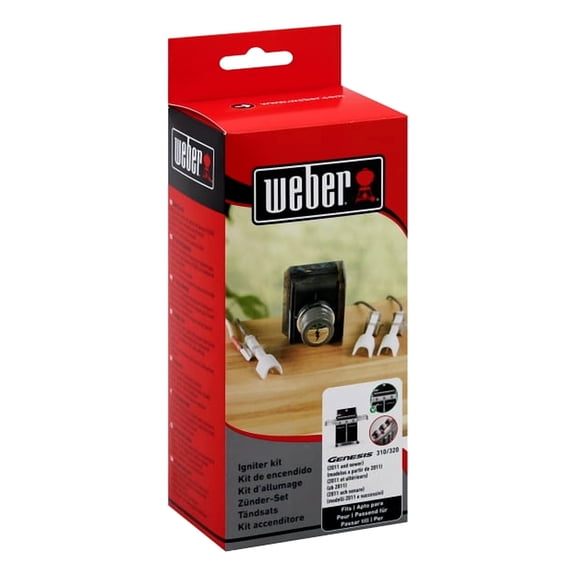 Weber Replacement Igniter Kit for Genesis 310/320 Gas Grill with Front Mounted Control Panel