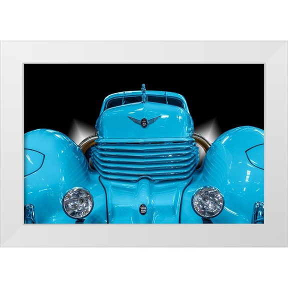 Weber, Roland 18x13 White Modern Wood Framed Museum Art Print Titled - The Blue Cord