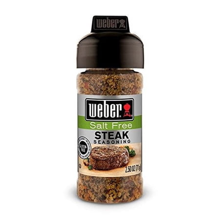 Weber Salt-free Steak Seasoning, 2.5 Ounce Jar (Pack of 3)