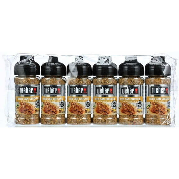 Weber Seasoning, Beer Can Chicken, 2.85 Ounce Jar (PACK OF 6)