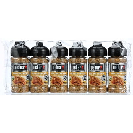 Weber Seasoning, Beer Can Chicken, 2.85 Ounce Jar (PACK OF 6)