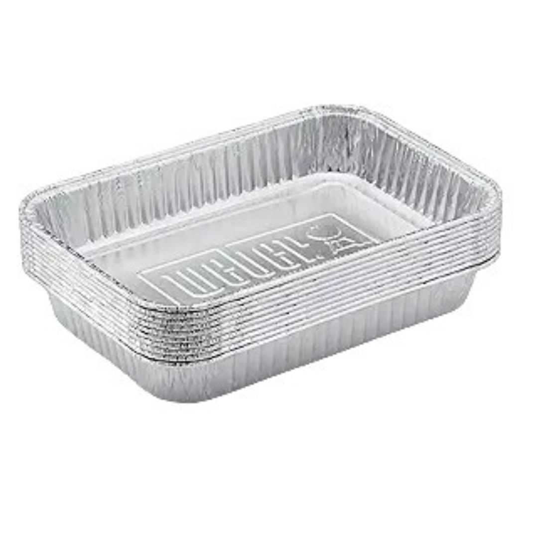 Weber Aluminum Disposable Drip Pans for Grills, 10-Pack