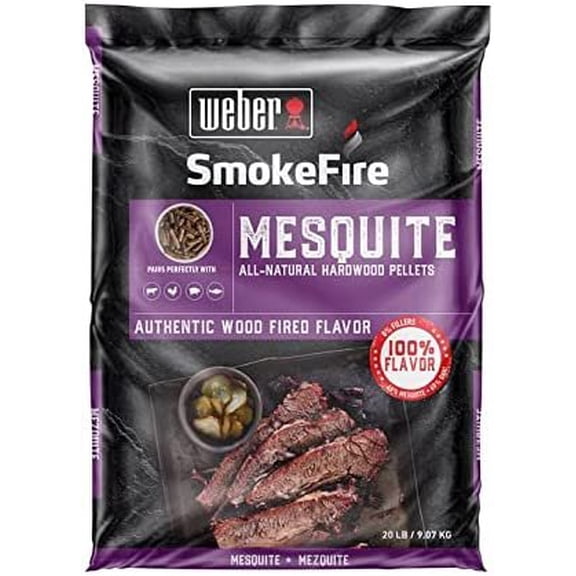 Weber SmokeFire Mesquite Hardwood Pellets 20 lb. - Case of: 1;