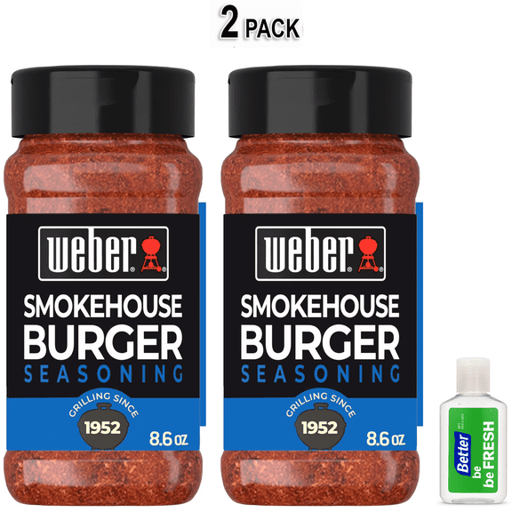 Weber Smokehouse Burger Seasoning, Smoky Burger Seasoning Blend, 8.6 oz
