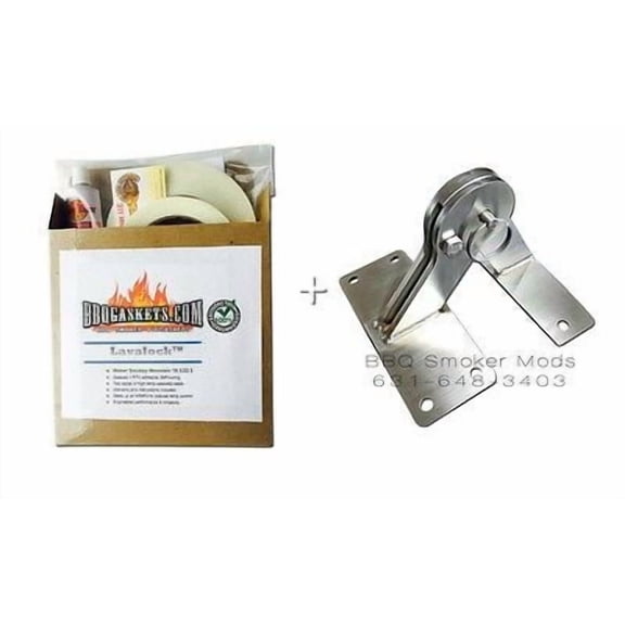 Weber Smokey Mountain Lid Hinge & Gasket Mod Parts Kit - fits all WSM smokers