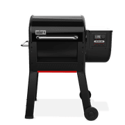 Weber Smoque Pellet Grill, 22 Inch Wood Fired Pellet Smoker with Wifi Capability, Black