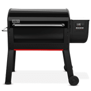 Weber Smoque XL Pellet Grill, 34 Inch Wood Fired Pellet Smoker with Wifi Capability, Black