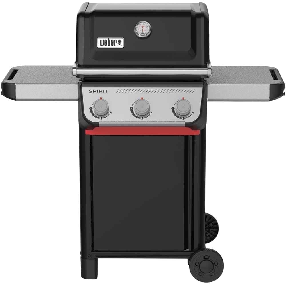 Weber Spirit E-310 3 Burner Liquid Propane Gas Grill, 26.6 Inches, Black