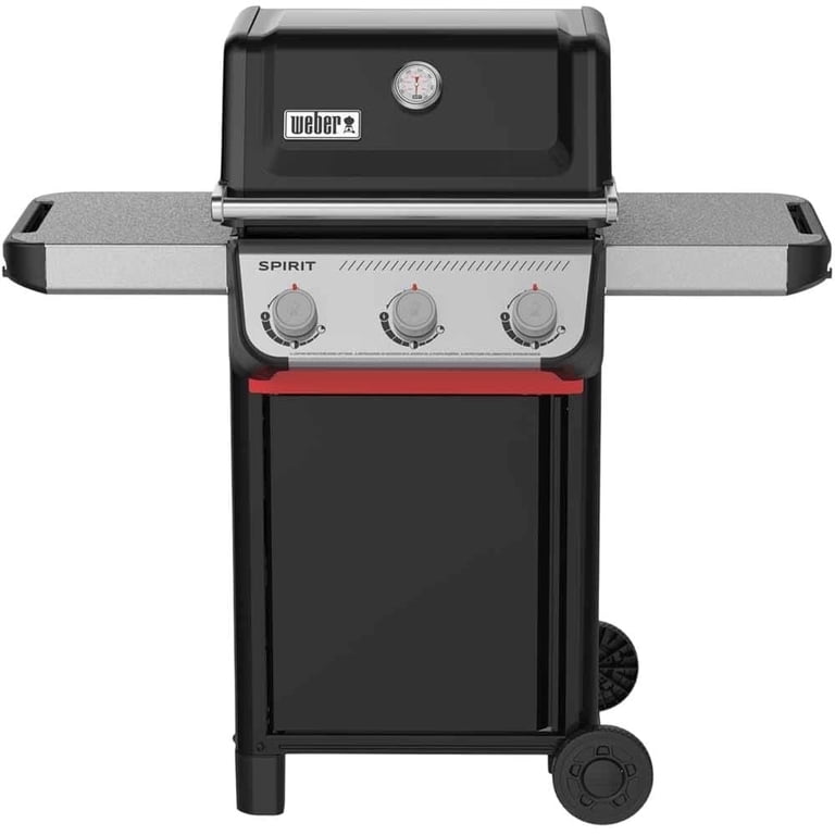 Weber, Gas Grill, Black, 3-Burner, Propane, E-310 with Wheels
