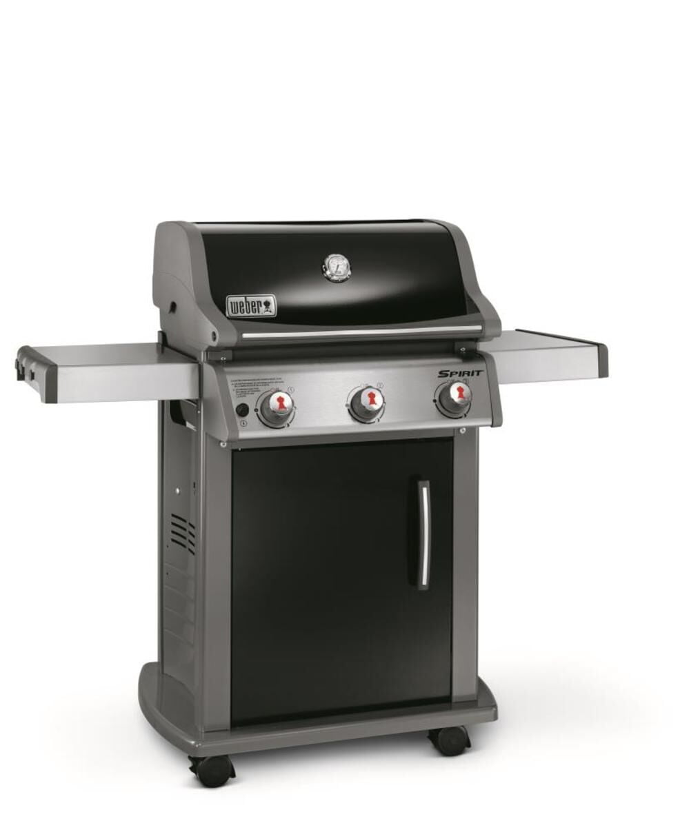 Black Stainless Steel 3-Burner Propane Gas Grill