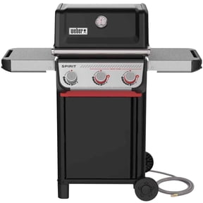 Weber Spirit Gas Grill, E-325 3 Burner Natural Gas Grill with Wheels, Black