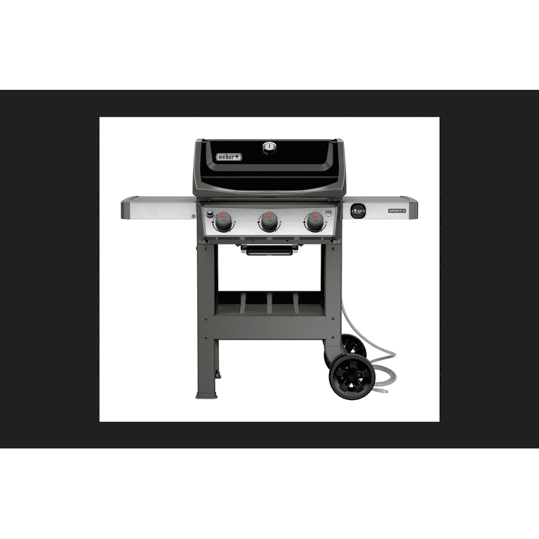 Weber Spirit II E-310 BBQ Natural Gas Grill, Black with GS4 Weber Spirit II E-310 BBQ Natural Gas Grill, Black with GS4