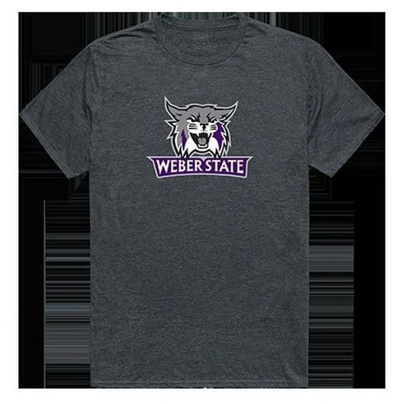 Weber State University Cinder College Tee, Heather Charcoal - Extra Large