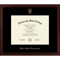 Weber State University Diploma Frame, Document Size 11" x 8.5"
