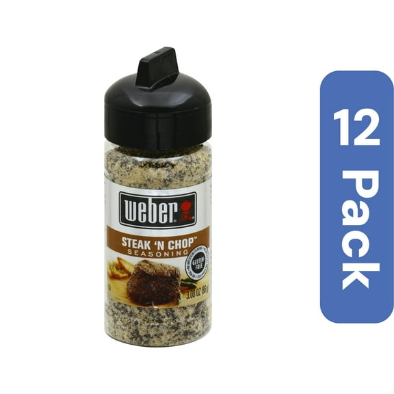 Weber Steak & Chop Seasoning 3 oz (Pack Of 12)